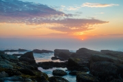 sunrise, fog