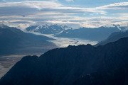 crossing the Chugach Mountains as we approach the Knik Glacier