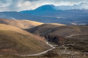 at 16,246 ft, the Abra del Acay (in the distance) is the highest pass over a national road in the western hemisphere. Quite a crossing!