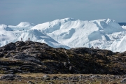 view of the icefjord from Sermermiut