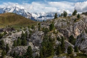 view toward Sella Pass