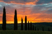 sunrise, Val d'Orcia