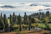 morning fog, Sarteano