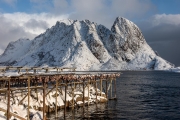 fish drying racks, Hamnoy