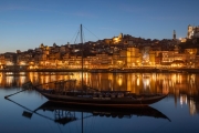 Evening view of the Ribeira