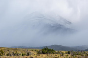 fog over Rio Paine