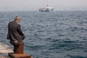 looking out on the Bosphorus