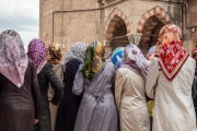 entering the Shrine of Rumi, Konya