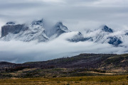 fog and clouds, Paine Massif