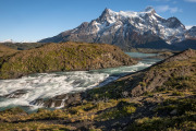 rapids, Rio Paine and Paine Grande