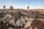 balloons over Cappadocia