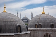 the Blue Mosque from the Hagia Sophia