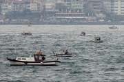 fishing boats in the Bosphorus